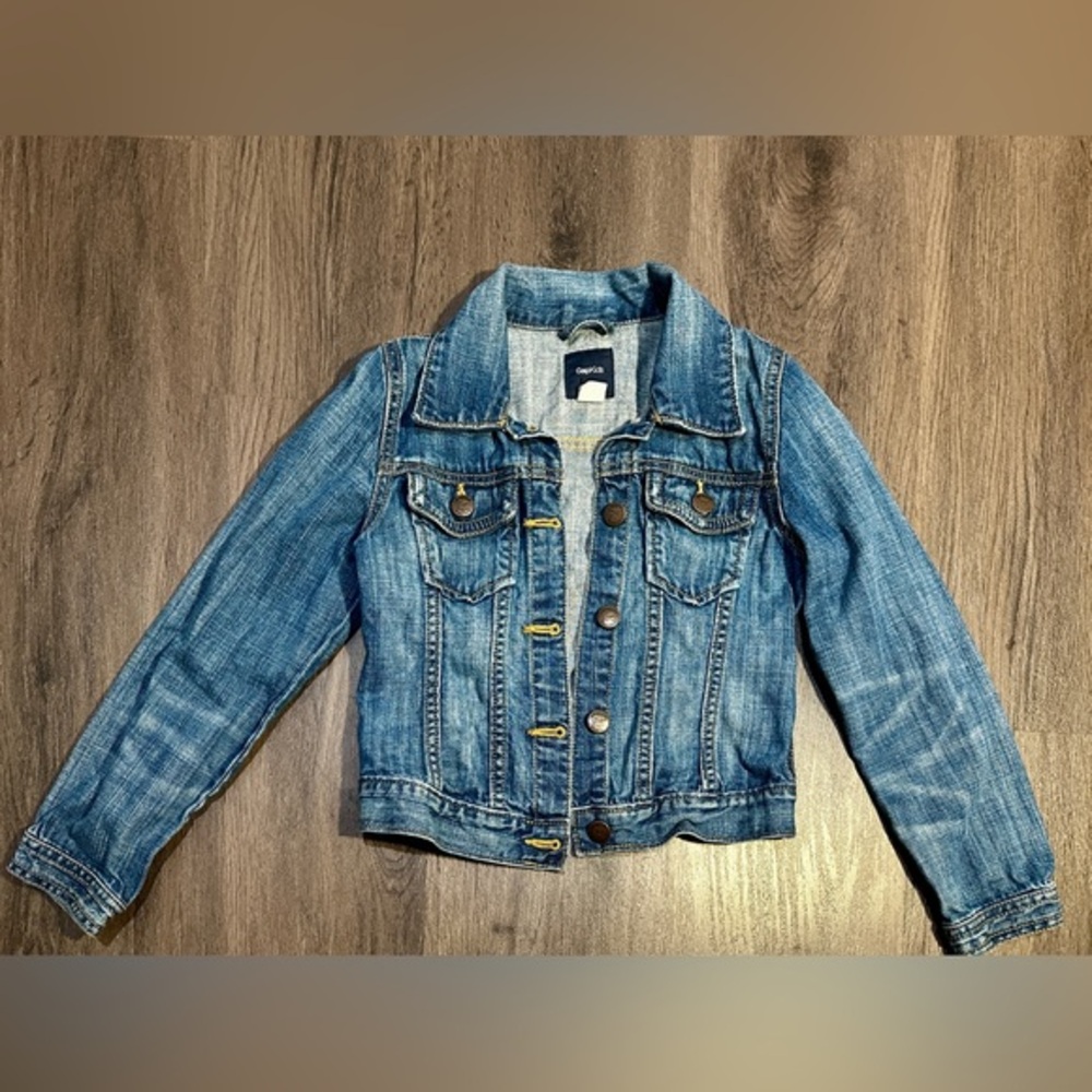 GapKids Girls Blue Denim Jacket Size M 8 Classic Jean Jacket